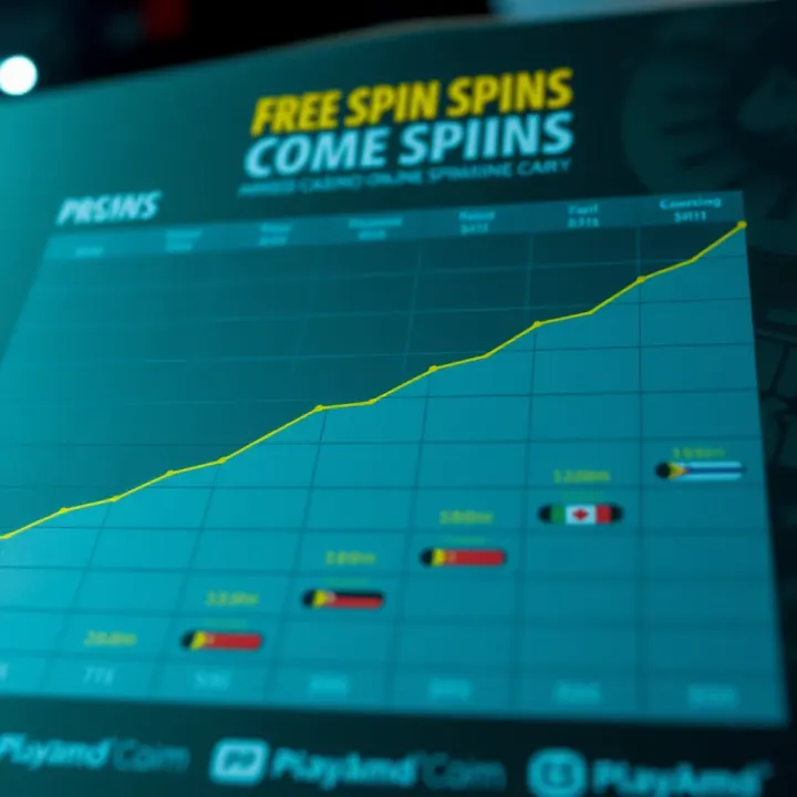 Comparison chart highlighting various free spin promotions from popular Australian online casinos