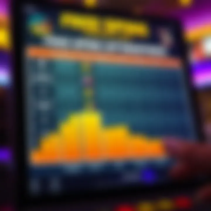 Comparison chart showcasing free spins offers from various Australian-friendly online casinos