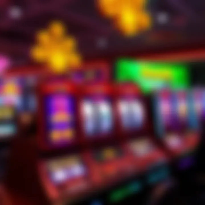 Vibrant Australian online pokies interface showcasing popular game features with icons and symbols