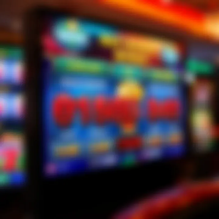 Illustration of virtual bonus rewards and promotional offers displayed on a digital casino screen