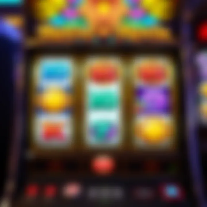 Colorful slot machine reels displaying various symbols representing Royal Reels game features and bonuses