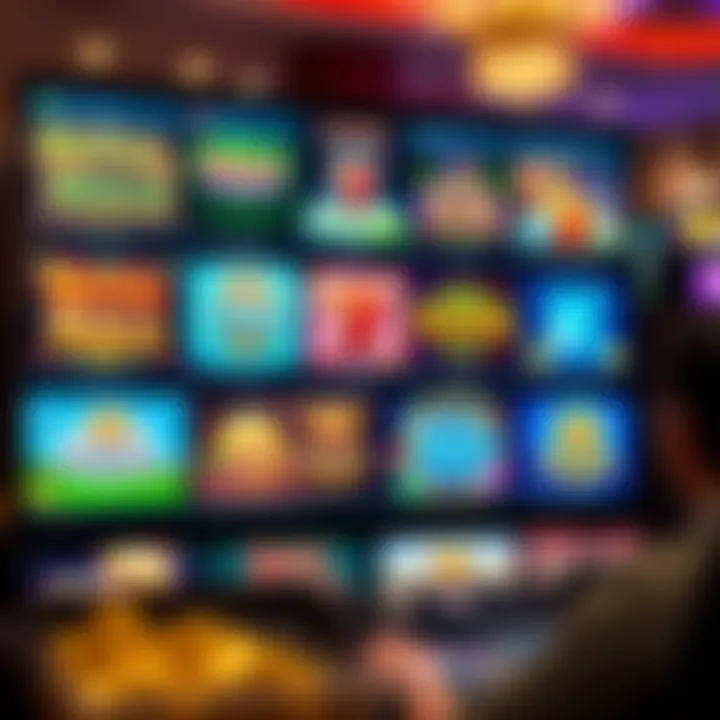 A digital interface showcasing different types of Royal Reels games available on trusted Australian platforms