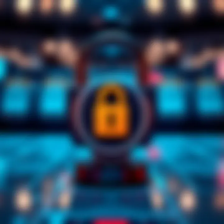 Ensuring Account Security on Hellspin Australia Secure padlock symbol representing online account protection and cyber security