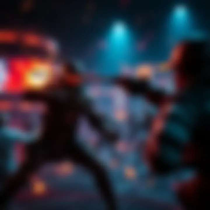 Dynamic Combat Action in Hellspin Intense gameplay moment highlighting dynamic combat and vivid visual effects in Hellspin