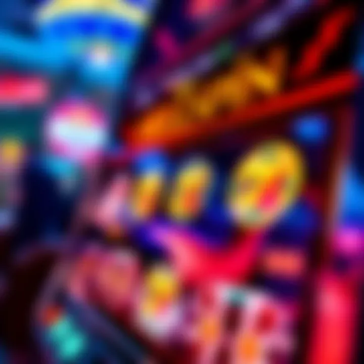 Casino slot machine with glowing symbols representing bonus rewards