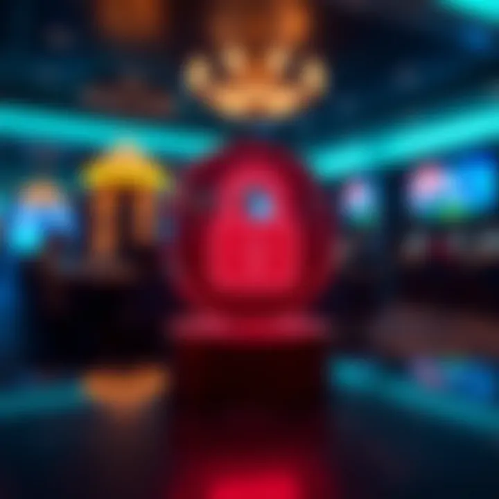 Secure account protection with digital lock symbol representing casino platform security