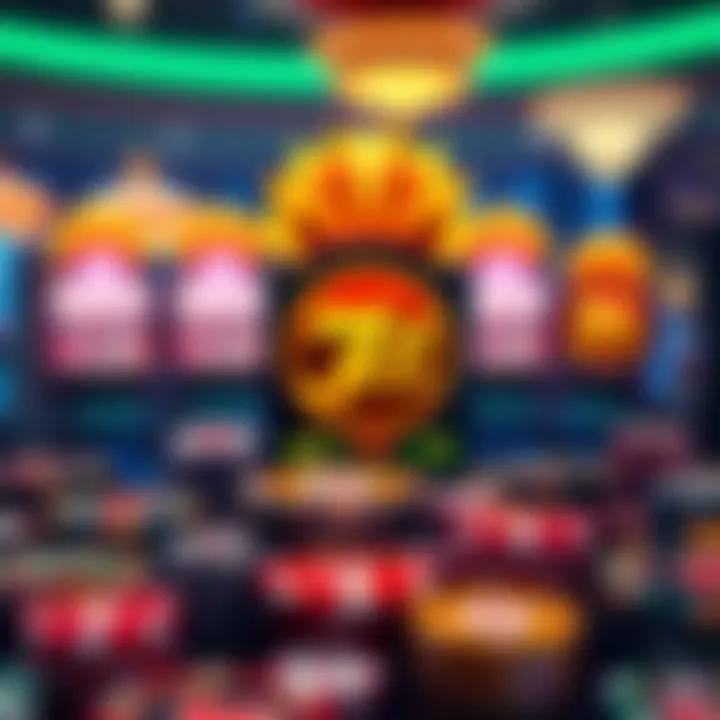 Collection of icons representing winning strategies and responsible gaming tips for online pokies