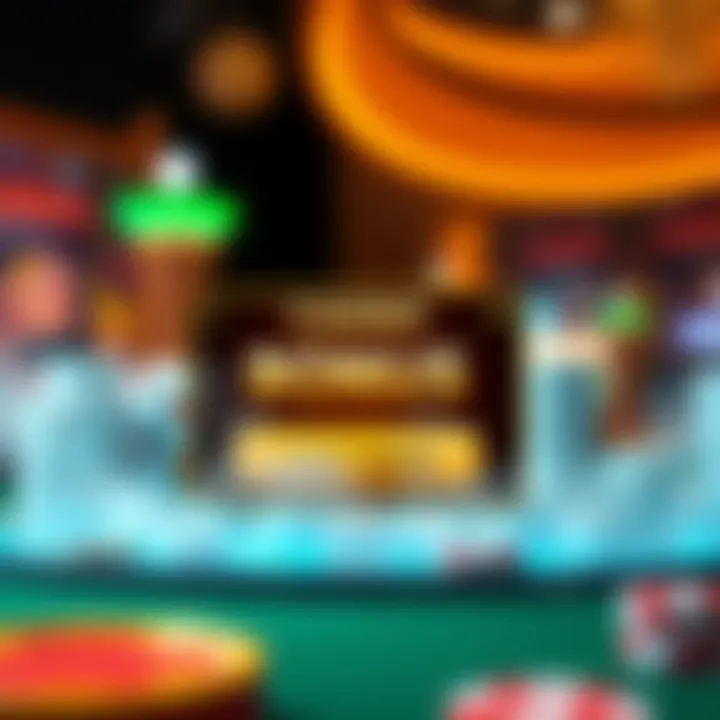 Illustration showing a casino bonus offer notification with gaming icons