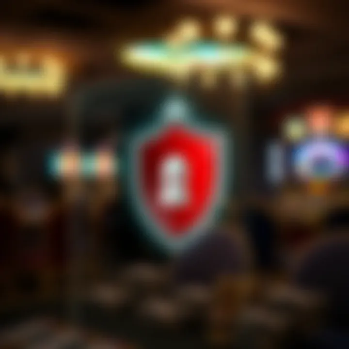 Secure shield icon symbolizing account protection in digital environment