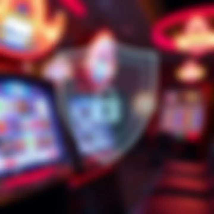 Illustration of a secure shield symbol representing protection and privacy for online gaming accounts