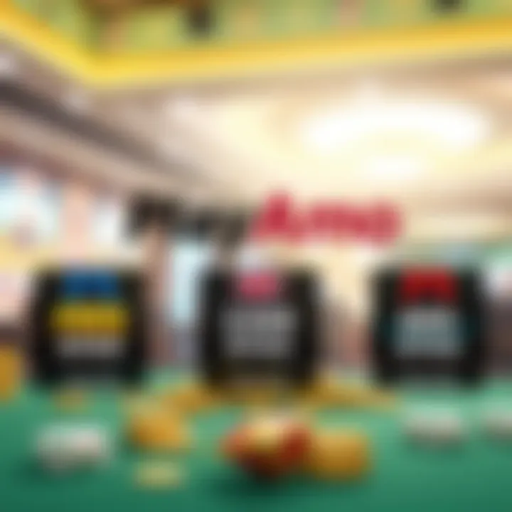 Illustration showing various types of casino bonuses including free spins and deposit matches