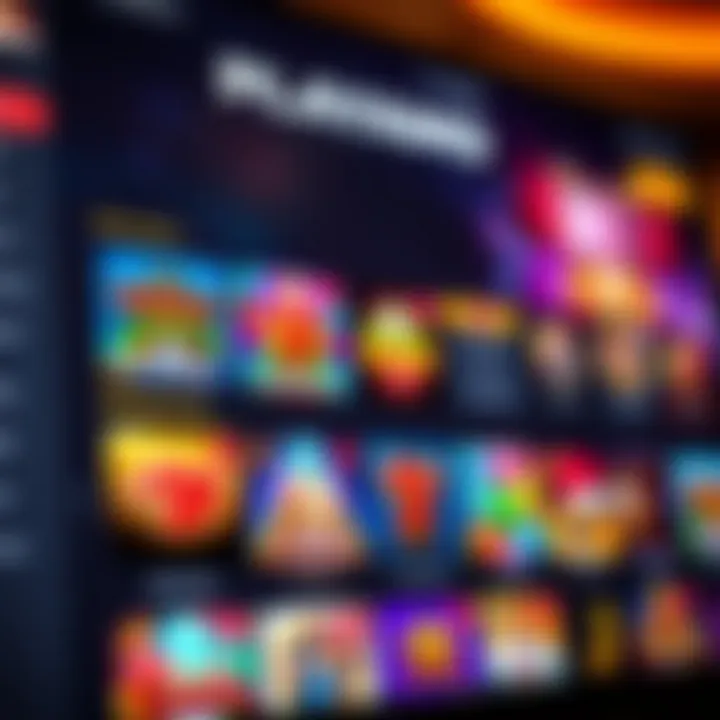 Playamo casino online interface showing a variety of slot games and a user-friendly navigation menu