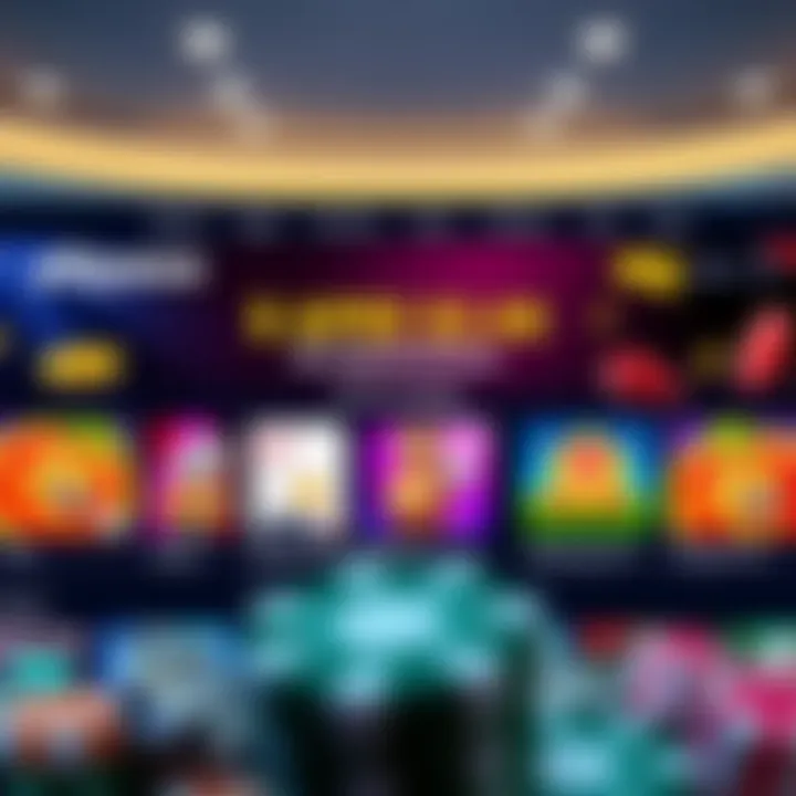 Playamo casino interface showcasing free chip no deposit bonus offer with vibrant casino game icons