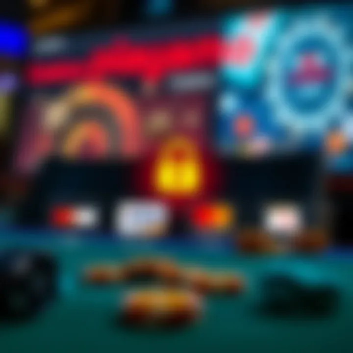 Secure digital payment methods icons illustrating safe transactions for online gaming