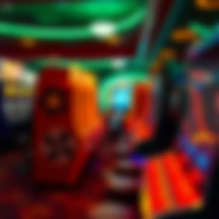 Illustration showing the balance between responsible gaming and the cultural significance of pokies in Australia