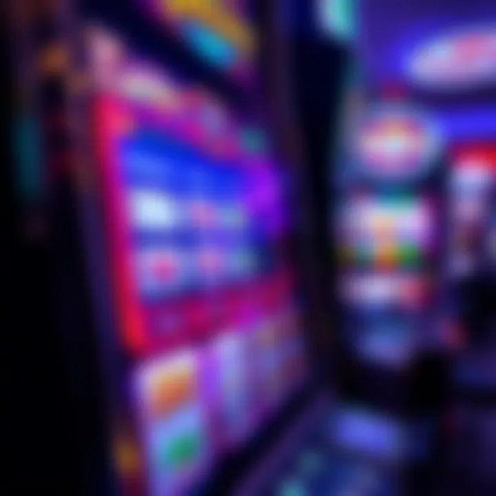 Electronic gaming machine interface showing reels and payout options