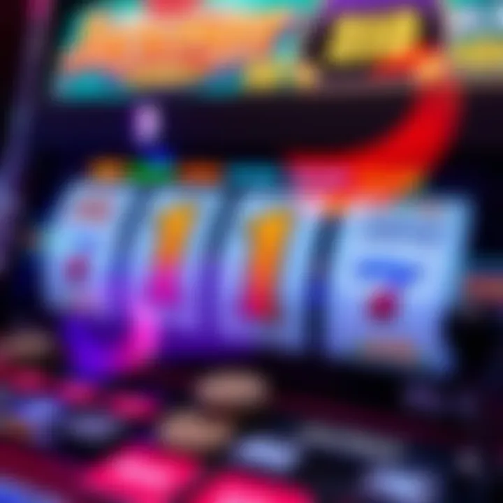 Close-up of gaming machine showing jackpot number eleven with coins and tokens