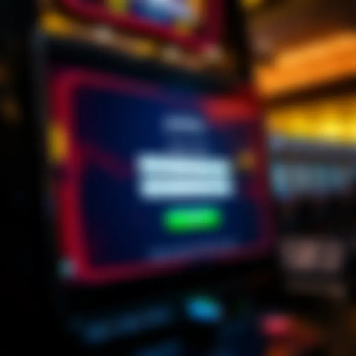 Secure login screen displaying username and password fields on a digital platform