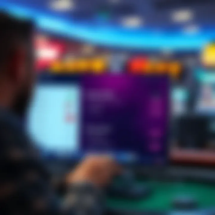 User managing online account settings and security options on a digital platform