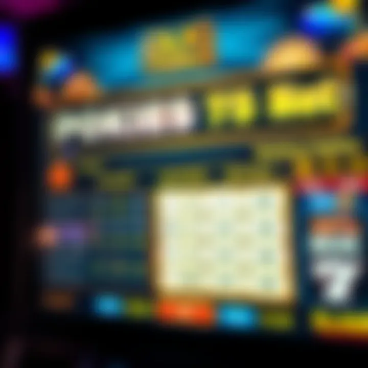 User interface of an Australian pokies game showing betting options and payout information on screen