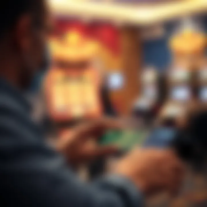 User entering credentials on a digital device to access an online pokies platform