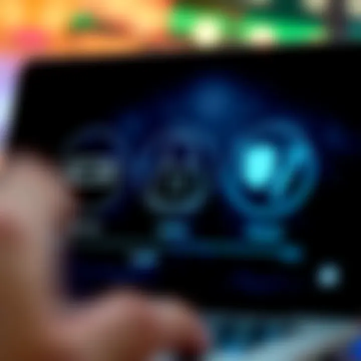Visual representation of troubleshooting icons for login issues on a digital service