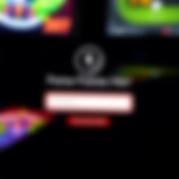 Secure login interface for an online pokies account with password entry field