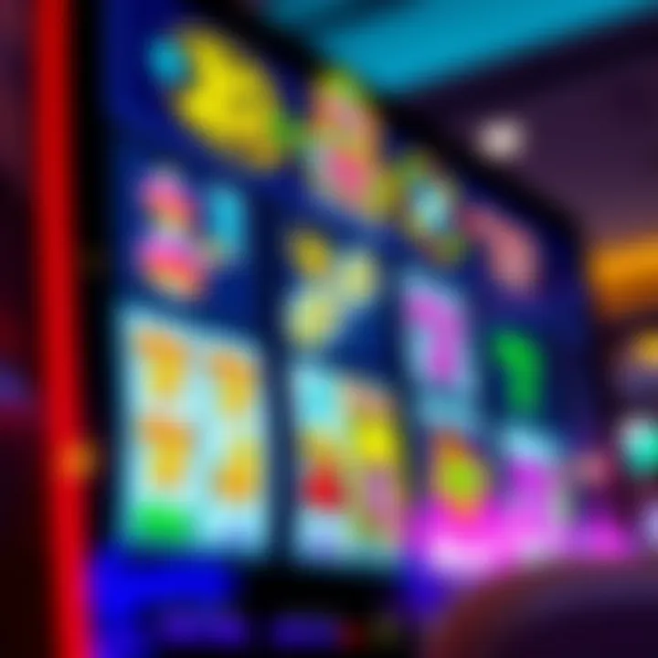 Colorful online pokies reels with various symbols spinning on a digital screen