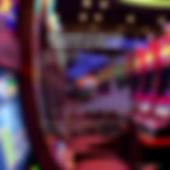 Chart illustrating revenue distribution and social effects related to slot machine gambling