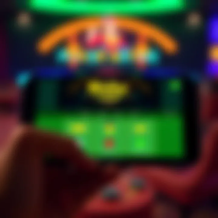 Mobile device displaying Ricky Casino's user-friendly interface with payment and support icons