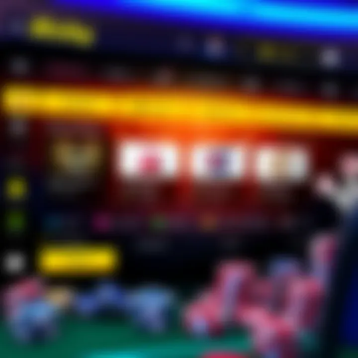 User interface showing payment options and customer support features tailored for Australian users at Ricky Casino