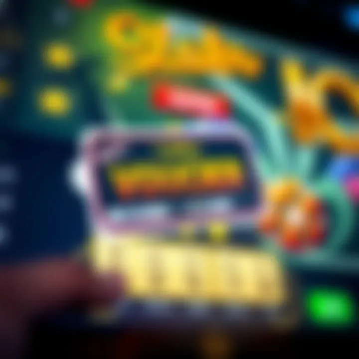 Illustration of a digital voucher being redeemed on a casino interface representing bonus code activation