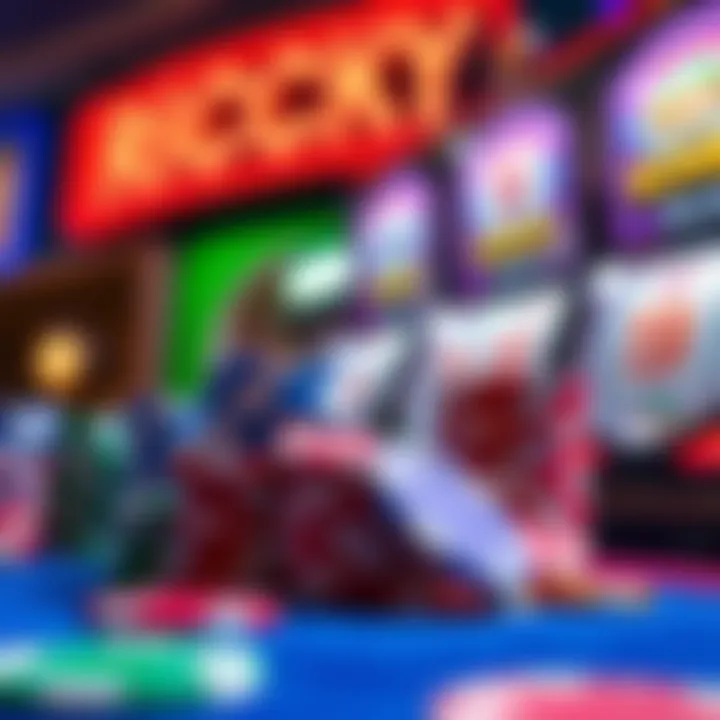 Colorful casino chips and spinning slot reels illustrating bonus rewards