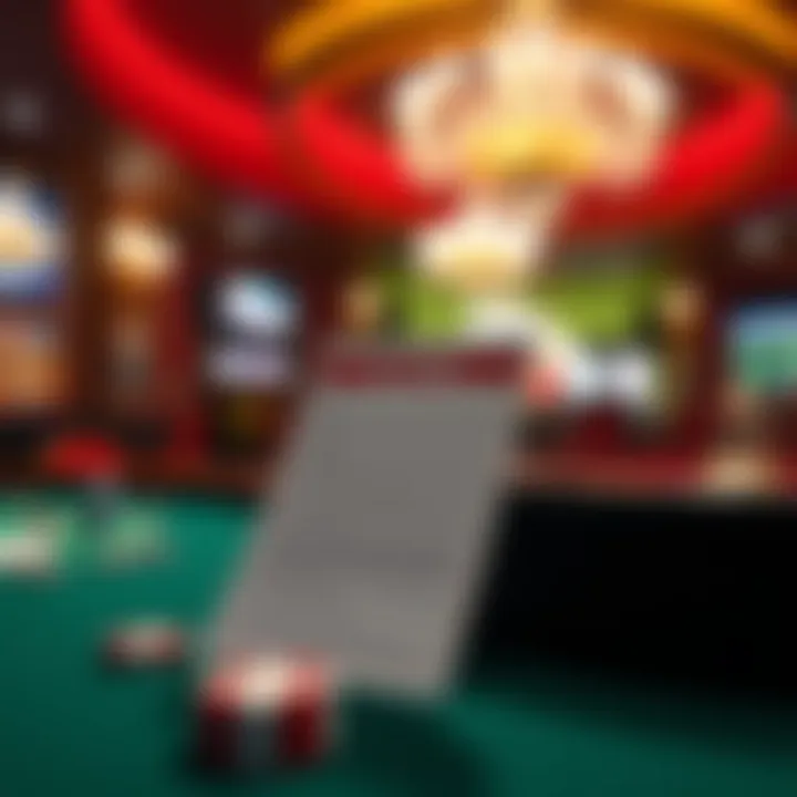 Illustration highlighting key terms and conditions related to Ricky Casino bonuses
