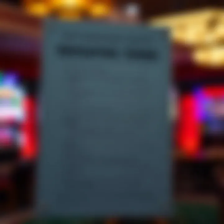 Graphic displaying a checklist of terms and conditions for casino promo codes with a focus on maximizing benefits