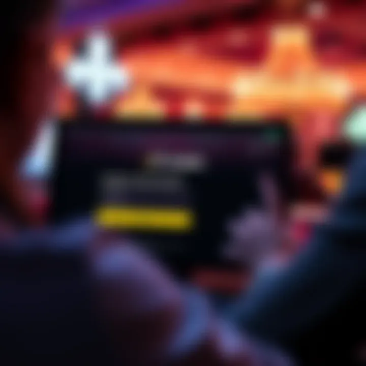 Illustration showing a user entering details to create a new account on Rocket Casino