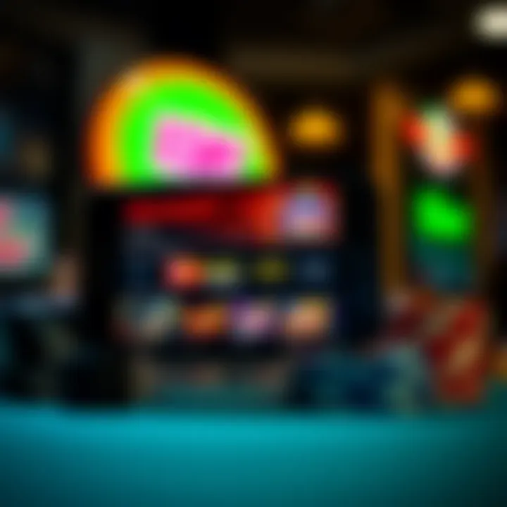 Mobile phone screen displaying the Rocket Casino app interface with game icons and navigation menu