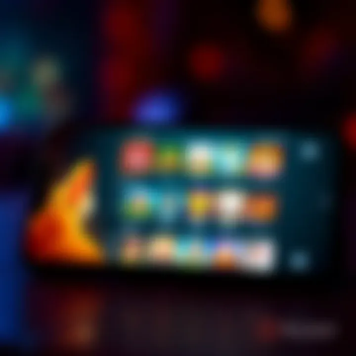 Mobile device displaying Rocket Casino app interface with game options visible