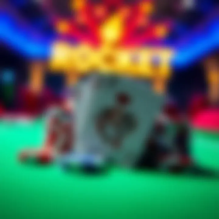 Bright casino chips and playing cards highlighting bonus opportunities at Rocket Casino