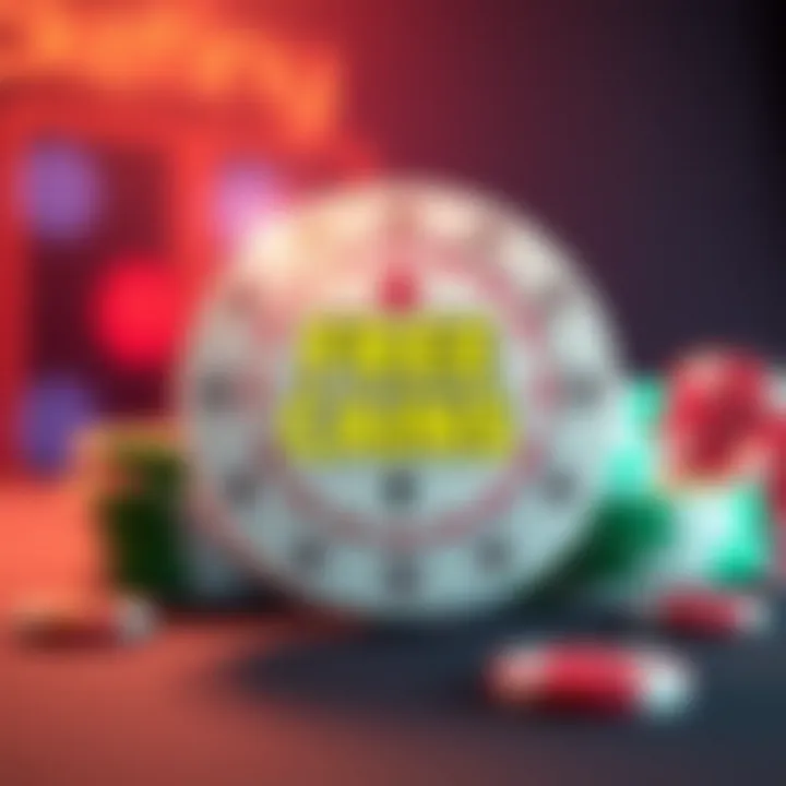 Bright digital casino chips representing free online bonuses at Rocketplay