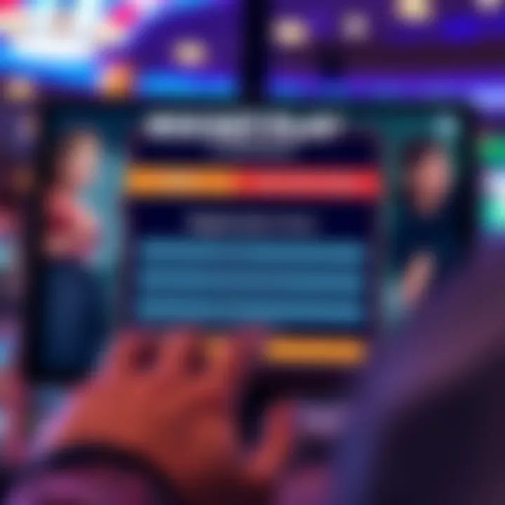 Digital Registration Form for RocketPlay Casino User entering details on a digital registration form for online casino access