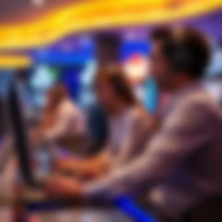 Customer support team providing assistance through chat on a modern digital platform