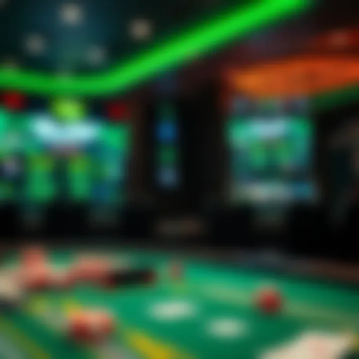 Digital representation of user-friendly gaming environment with payout notifications