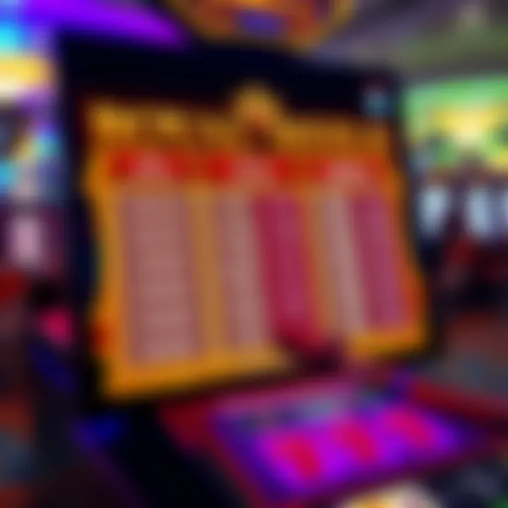 Detailed view of betting options and payout table in Royal Reels slot