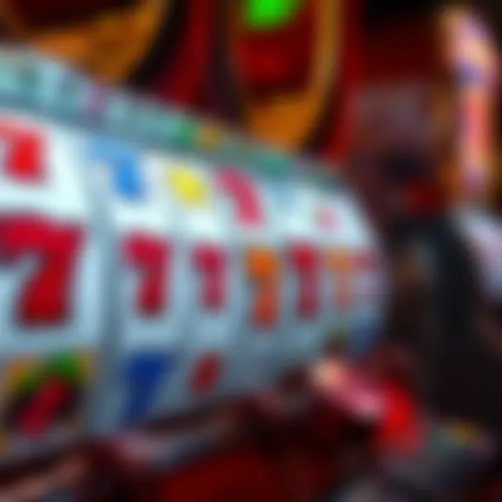 Classic slot machine reels showing various symbols like cherries, bars, and sevens