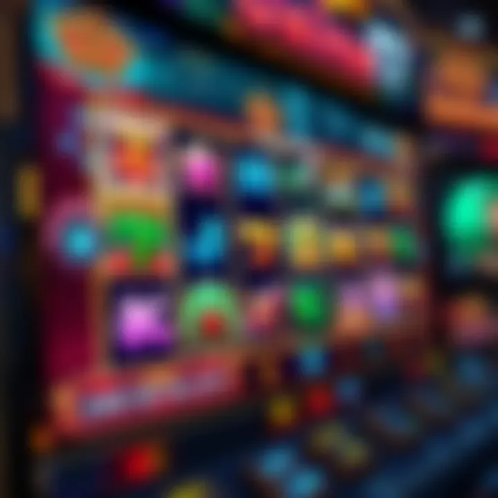 Casino slot game interface highlighting bonus features and paylines