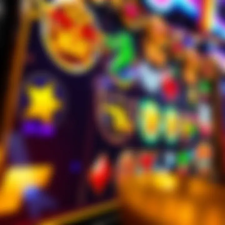 Visual Display of Royal Reels Unique Symbols Colorful slot game reels displaying unique symbols and vibrant graphics