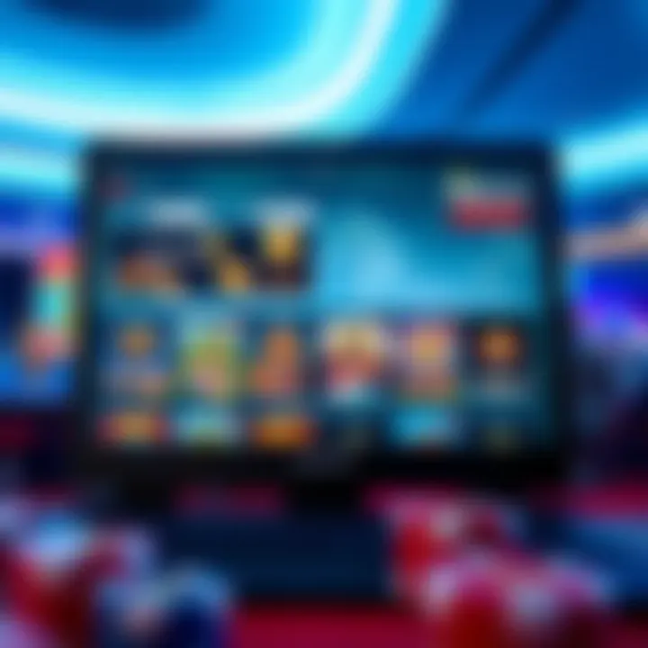 Online casino interface displaying a variety of game options available to Australian players