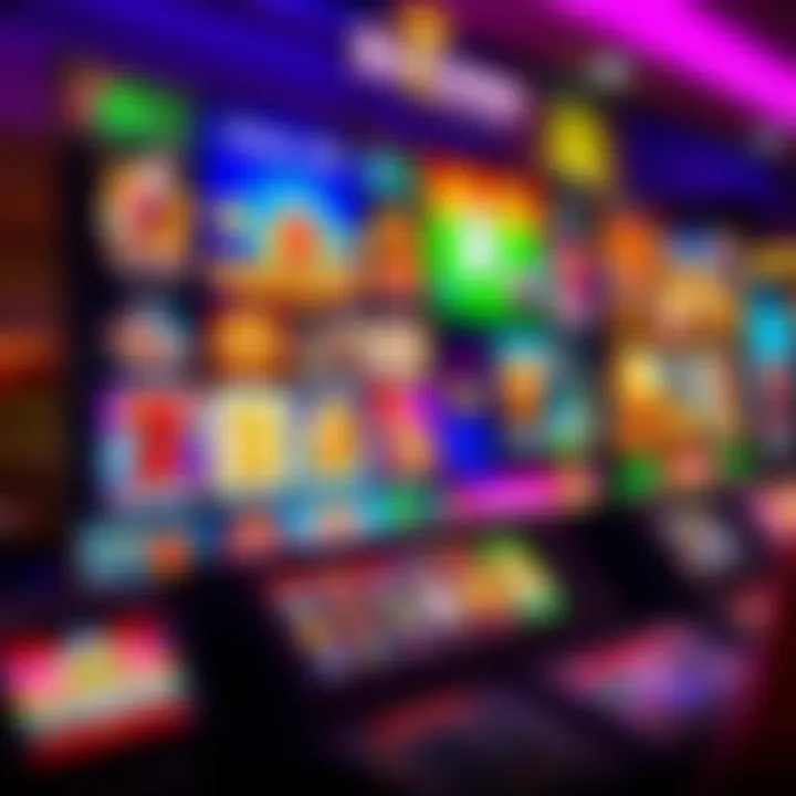 A vibrant online casino interface showcasing a diverse selection of slot and table games