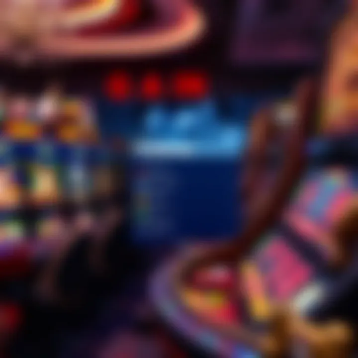 Visual representation of casino game variety and withdrawal options available